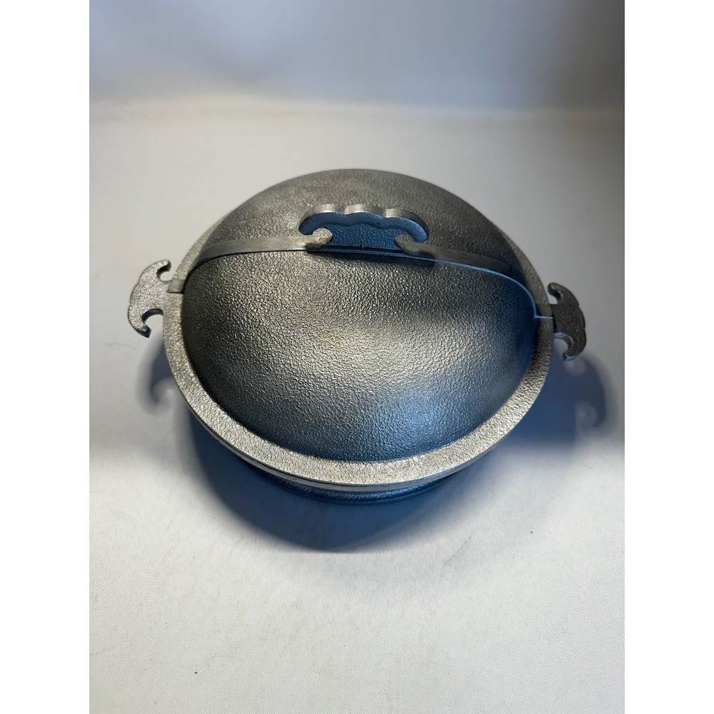 Vintage Guardian Service 9.75" Hammered Aluminum Skillet Pan Cookware with Lid
